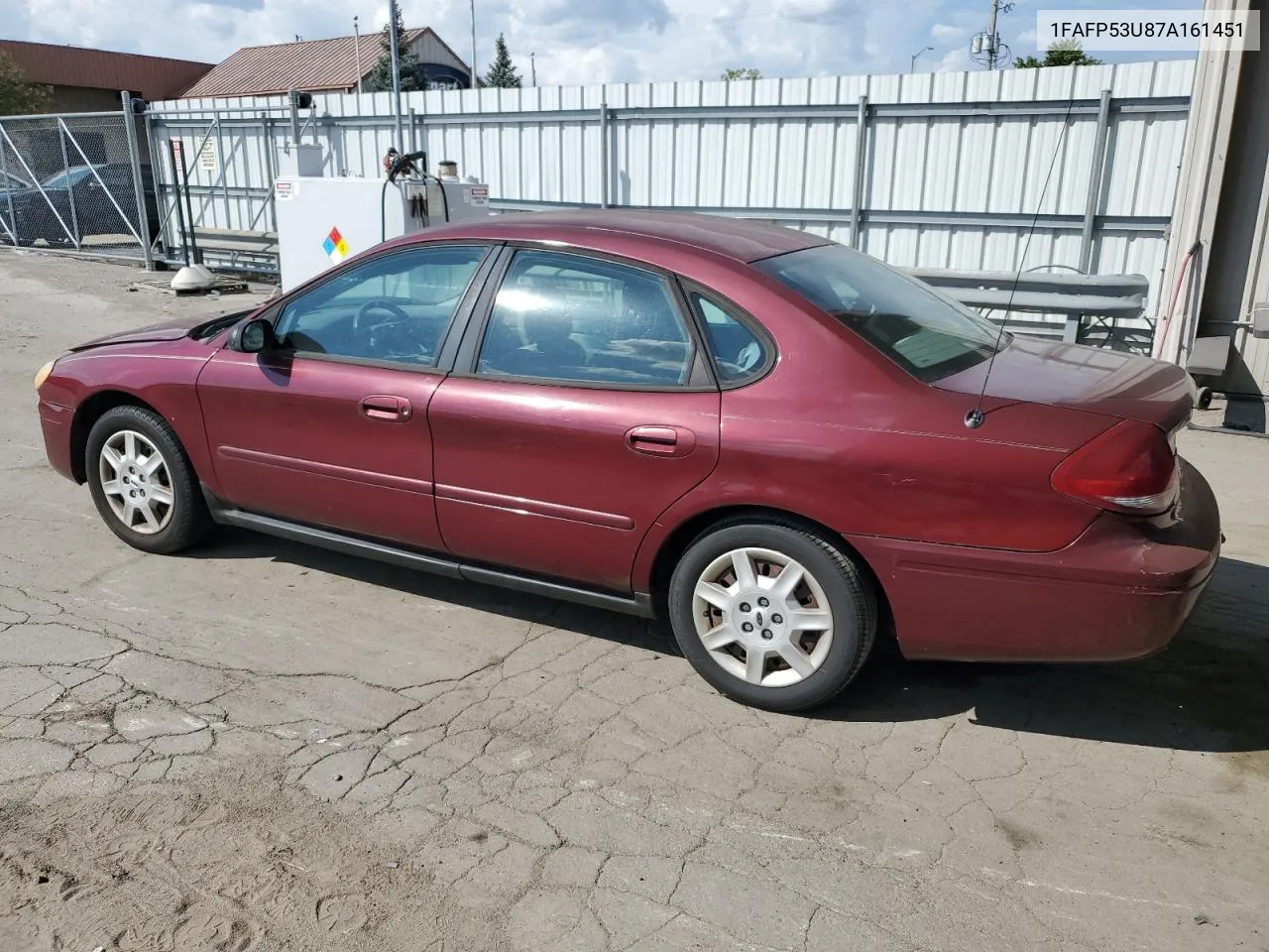 2007 Ford Taurus Se VIN: 1FAFP53U87A161451 Lot: 70425504