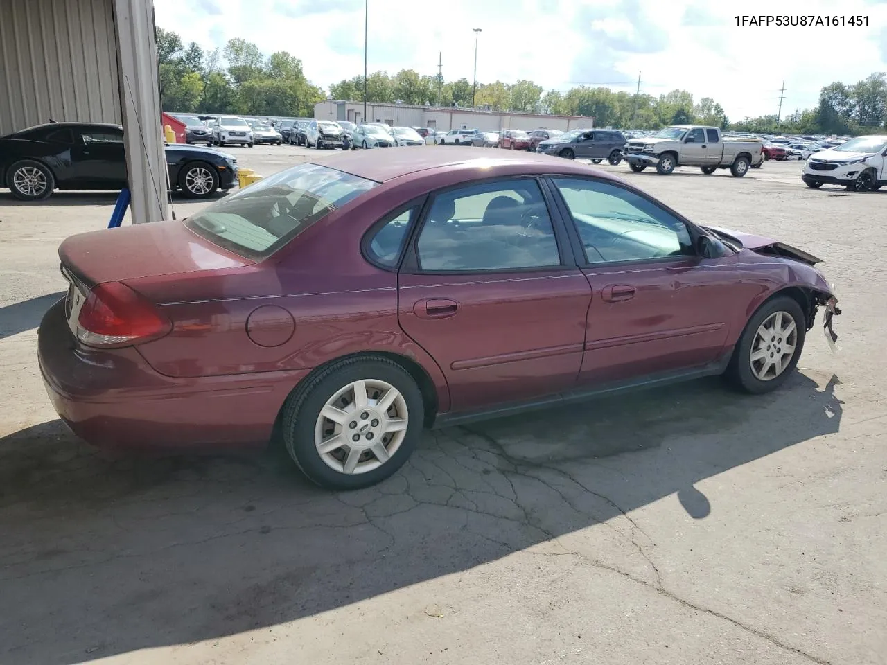 2007 Ford Taurus Se VIN: 1FAFP53U87A161451 Lot: 70425504