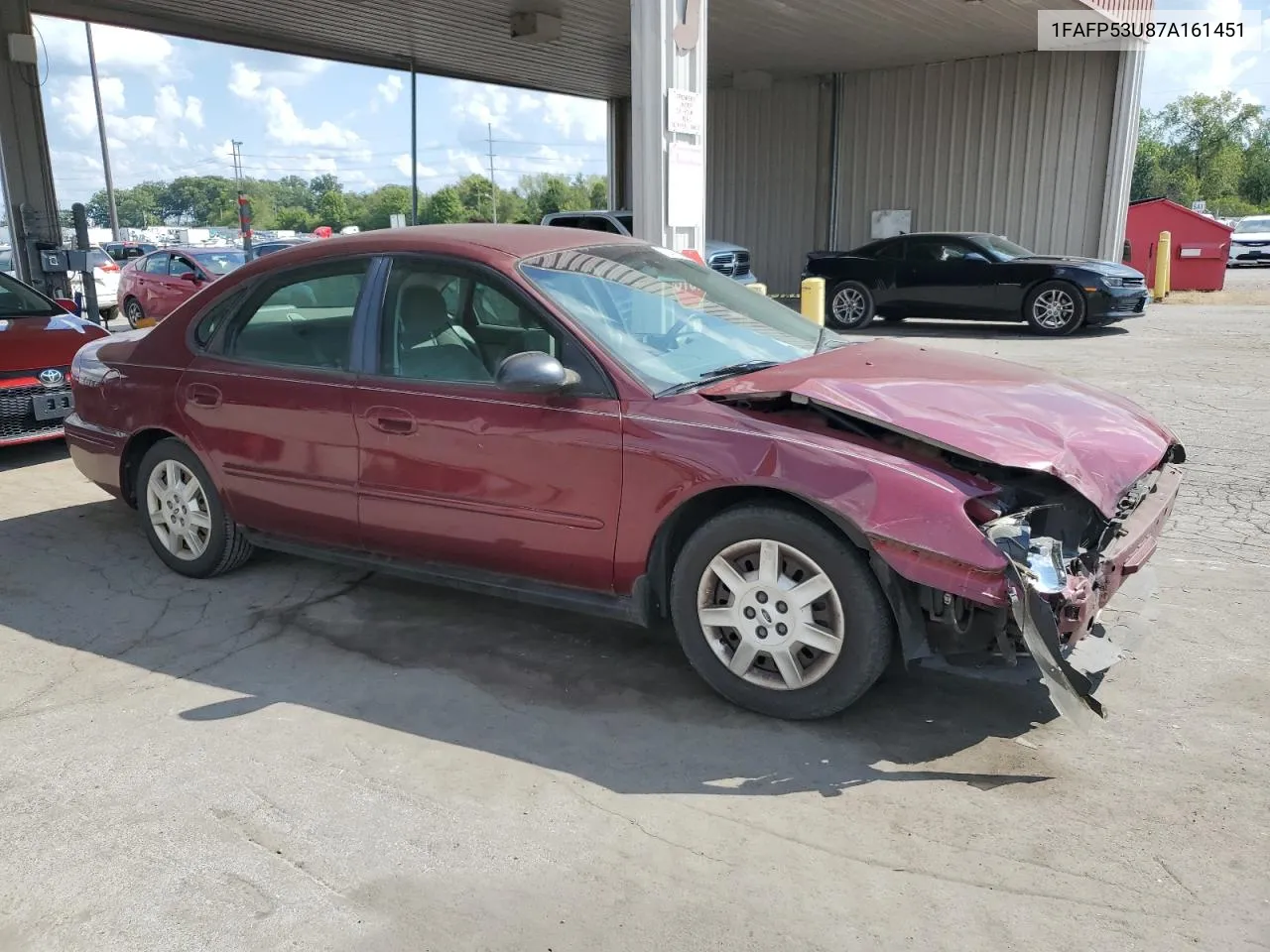 2007 Ford Taurus Se VIN: 1FAFP53U87A161451 Lot: 70425504