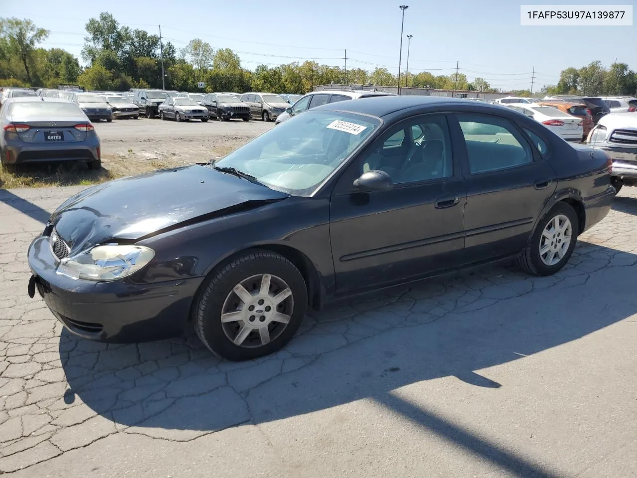 2007 Ford Taurus Se VIN: 1FAFP53U97A139877 Lot: 70599914