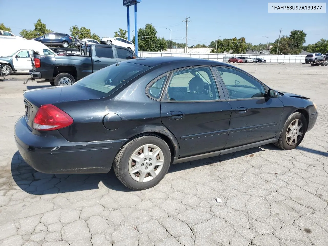 2007 Ford Taurus Se VIN: 1FAFP53U97A139877 Lot: 70599914