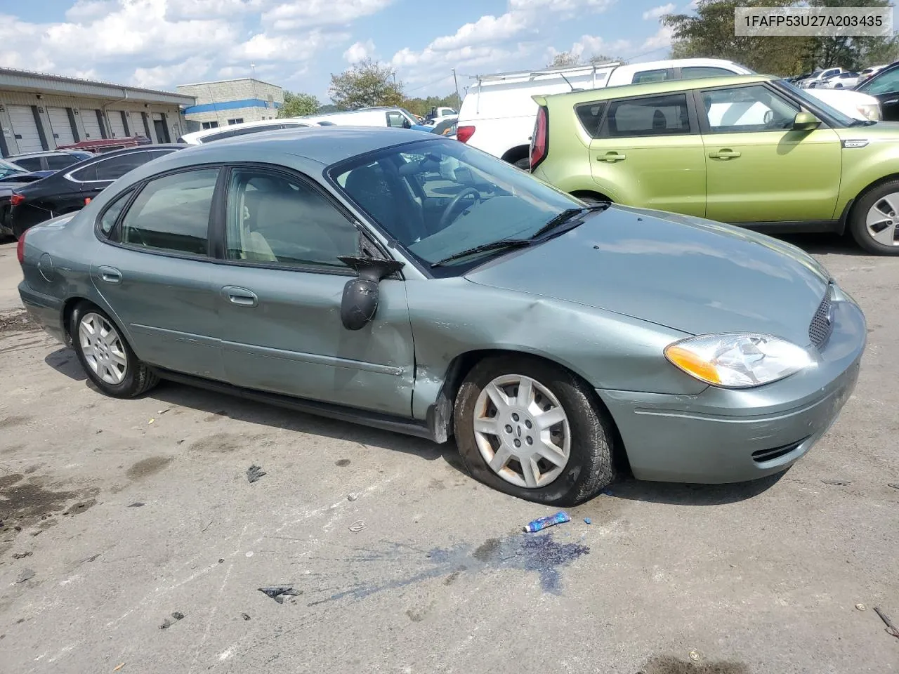 2007 Ford Taurus Se VIN: 1FAFP53U27A203435 Lot: 70683014