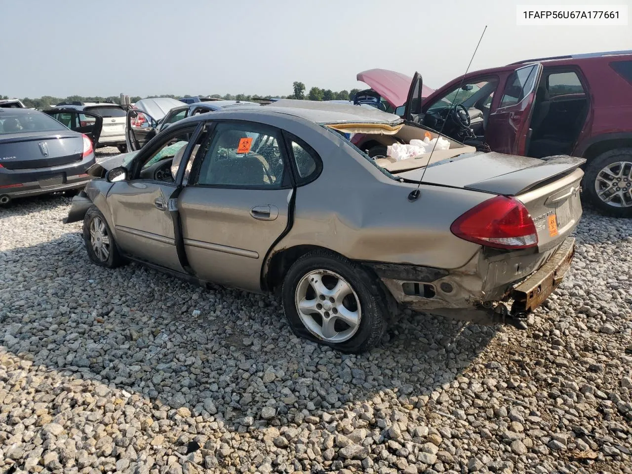 2007 Ford Taurus Sel VIN: 1FAFP56U67A177661 Lot: 70925994