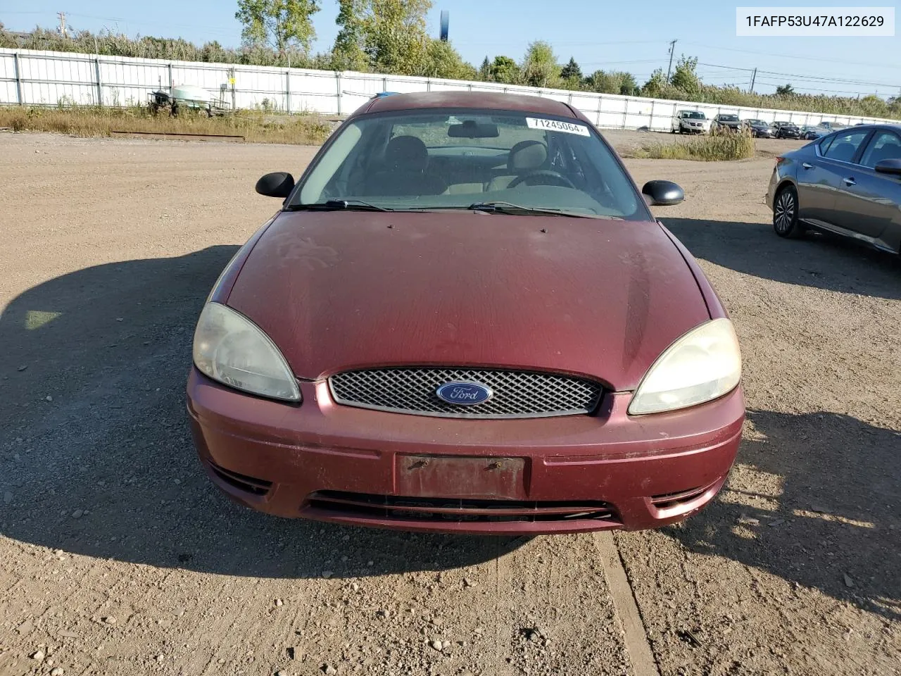 2007 Ford Taurus Se VIN: 1FAFP53U47A122629 Lot: 71245064