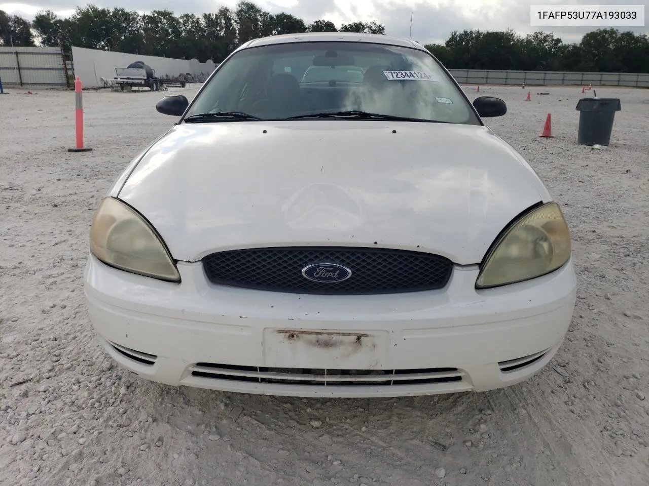 2007 Ford Taurus Se VIN: 1FAFP53U77A193033 Lot: 72344124