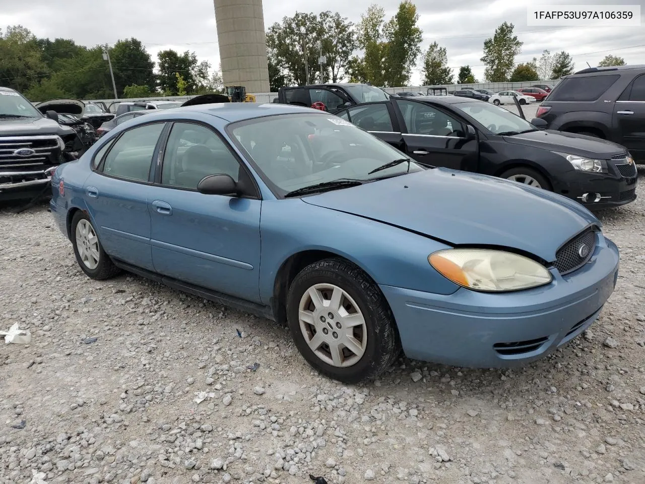 2007 Ford Taurus Se VIN: 1FAFP53U97A106359 Lot: 72421334