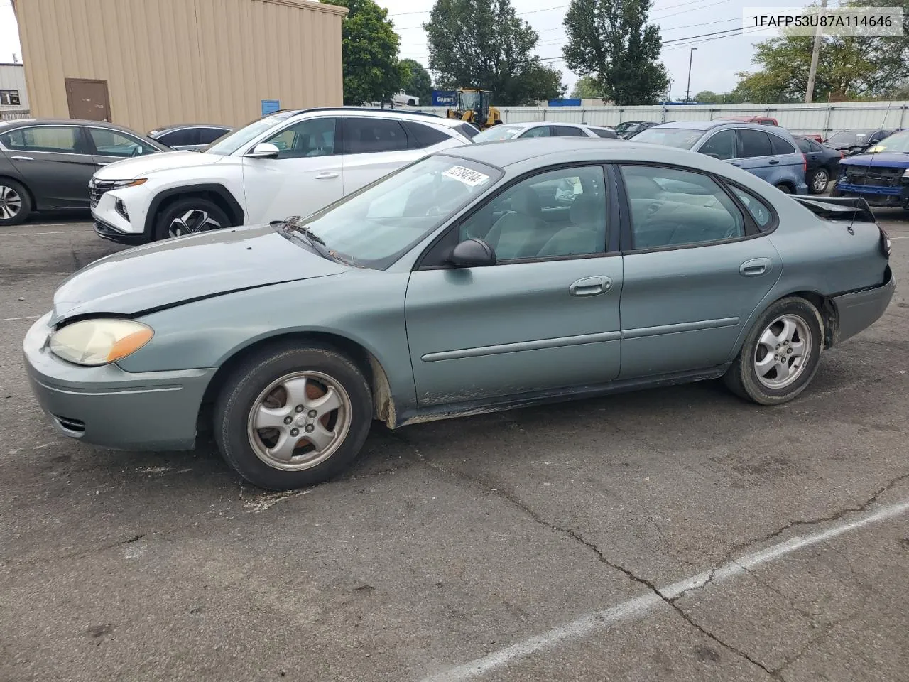 2007 Ford Taurus Se VIN: 1FAFP53U87A114646 Lot: 72784244