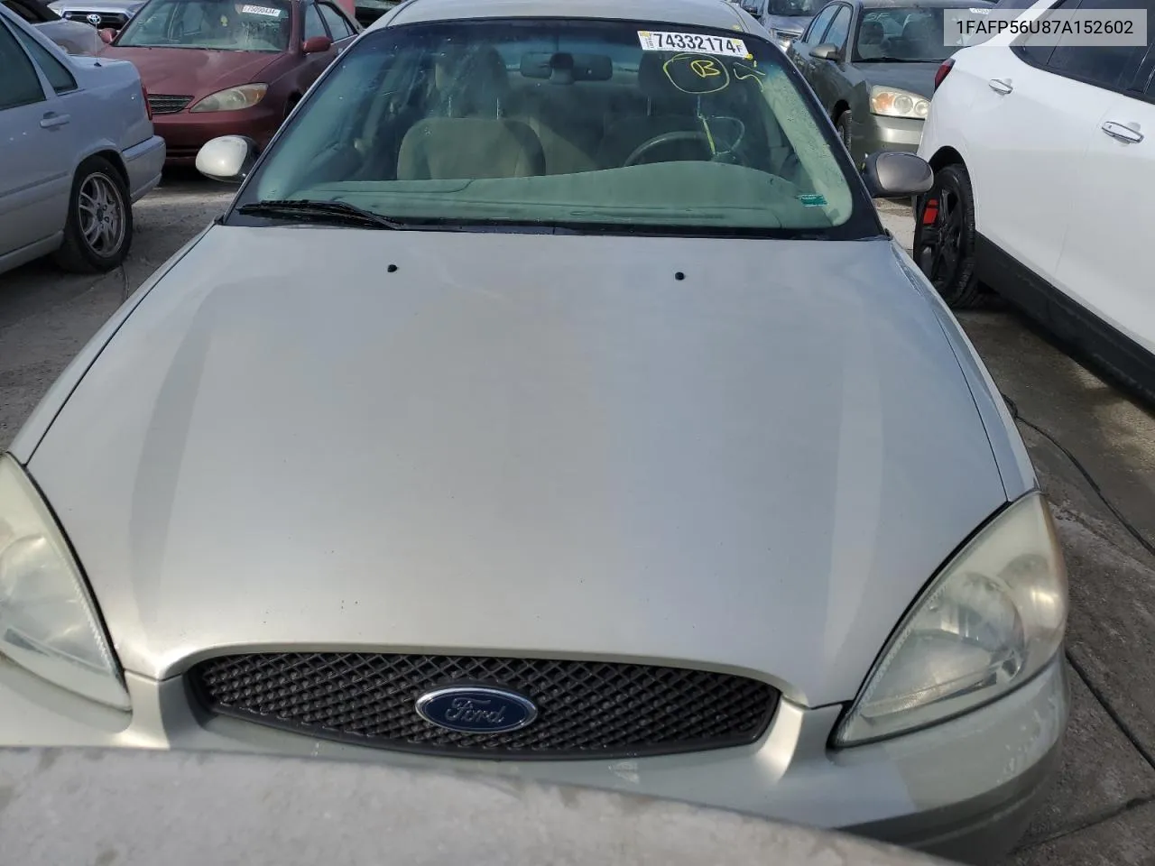 2007 Ford Taurus Sel VIN: 1FAFP56U87A152602 Lot: 74332174