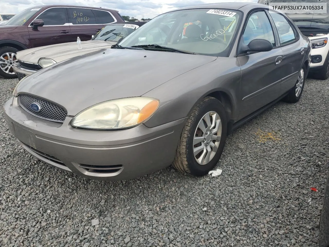 2007 Ford Taurus Se VIN: 1FAFP53UX7A105334 Lot: 74923314