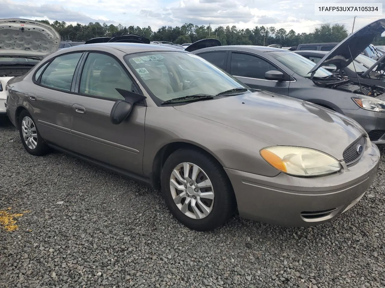 2007 Ford Taurus Se VIN: 1FAFP53UX7A105334 Lot: 74923314