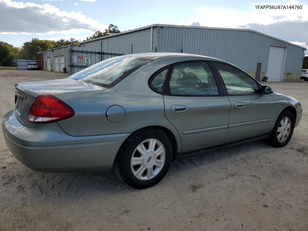 2007 Ford Taurus Sel VIN: 1FAFP56U87A144760 Lot: 76418874