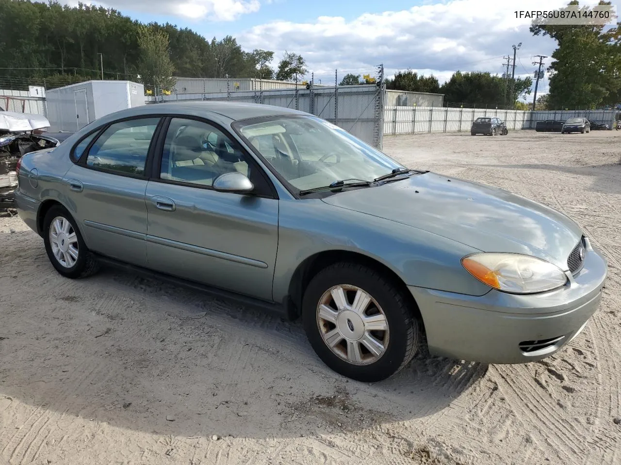 2007 Ford Taurus Sel VIN: 1FAFP56U87A144760 Lot: 76418874