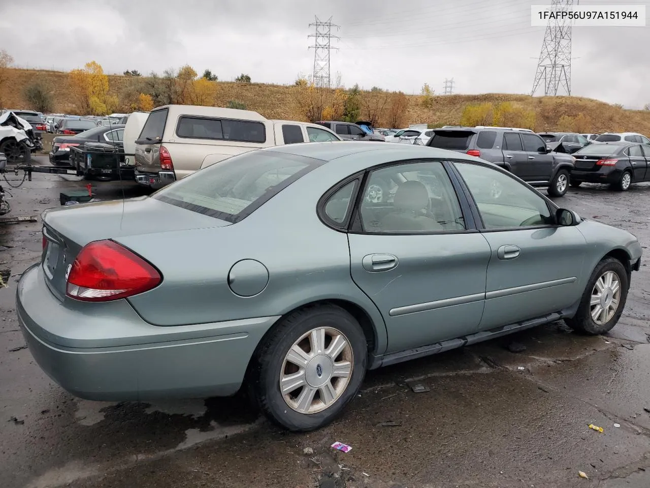 2007 Ford Taurus Sel VIN: 1FAFP56U97A151944 Lot: 76935404