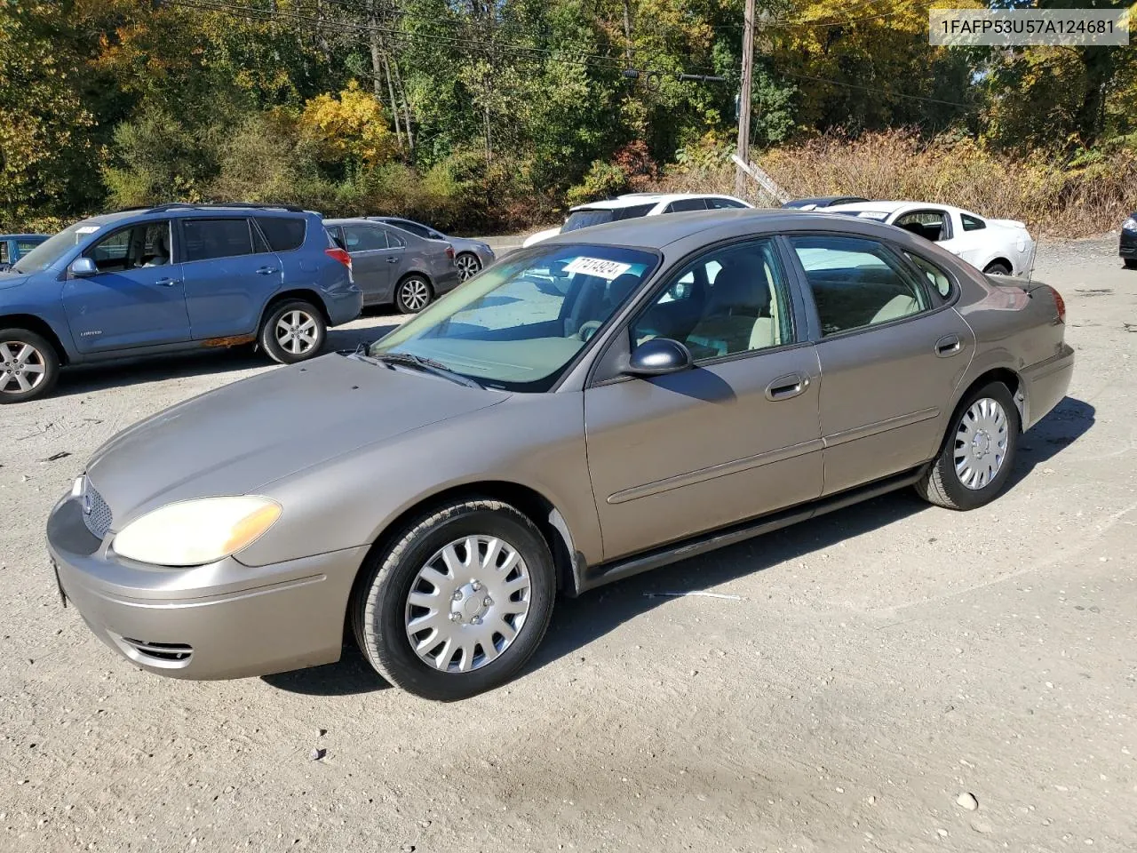 2007 Ford Taurus Se VIN: 1FAFP53U57A124681 Lot: 77414924