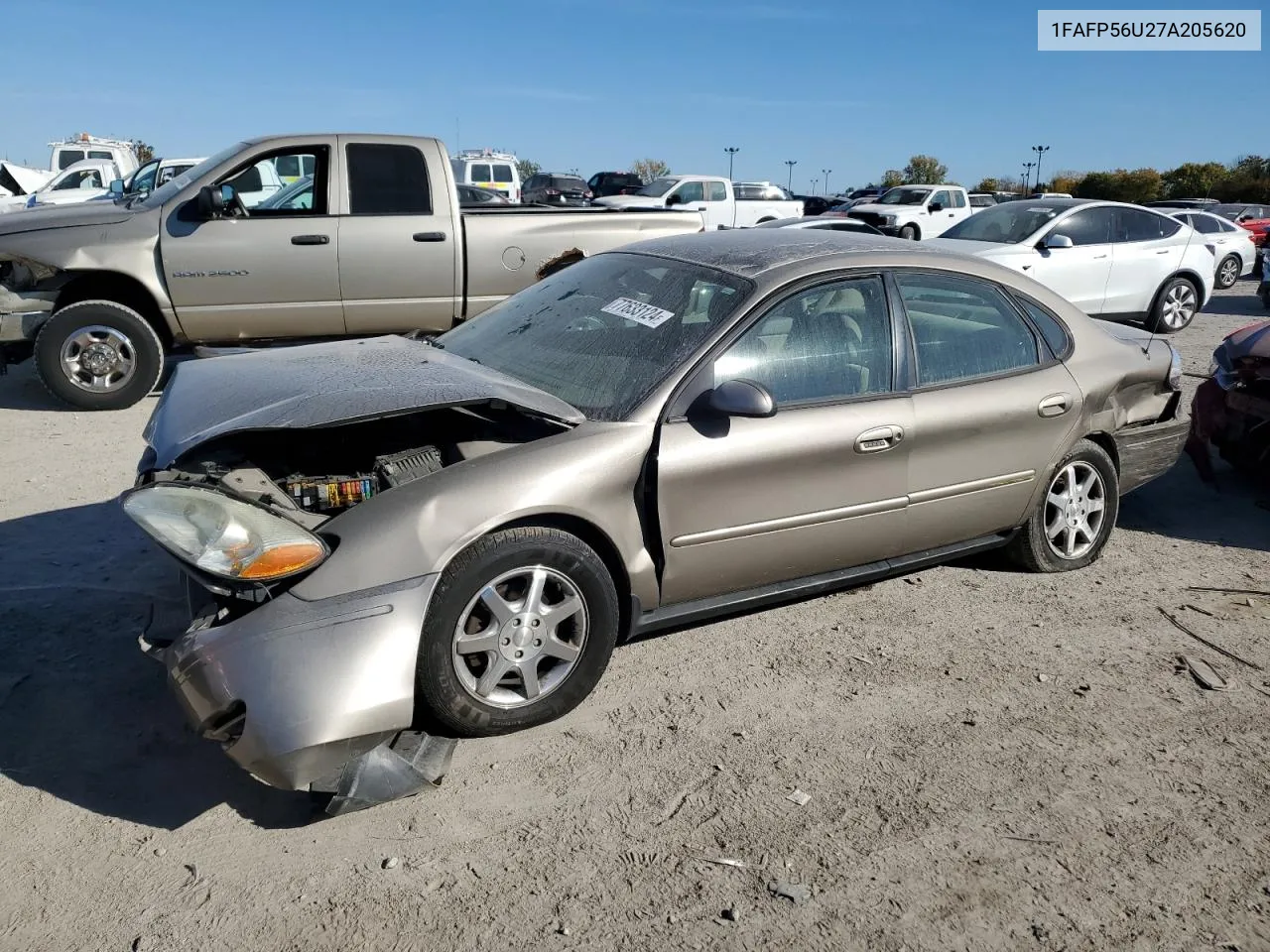 2007 Ford Taurus Sel VIN: 1FAFP56U27A205620 Lot: 77633124