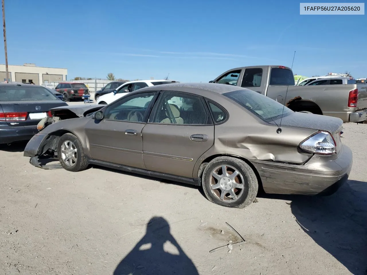 2007 Ford Taurus Sel VIN: 1FAFP56U27A205620 Lot: 77633124