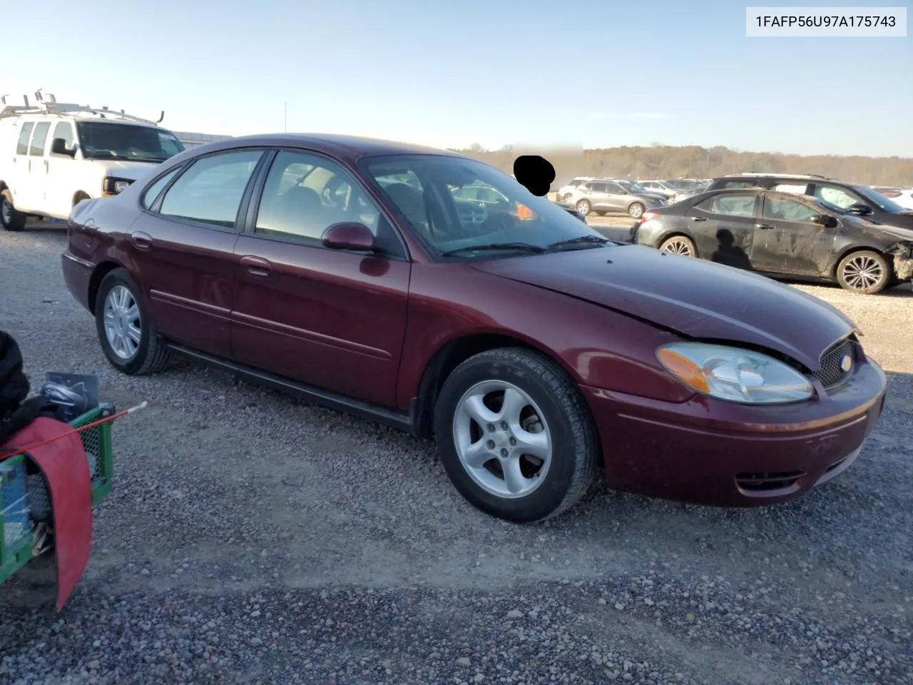 2007 Ford Taurus Sel VIN: 1FAFP56U97A175743 Lot: 79820104