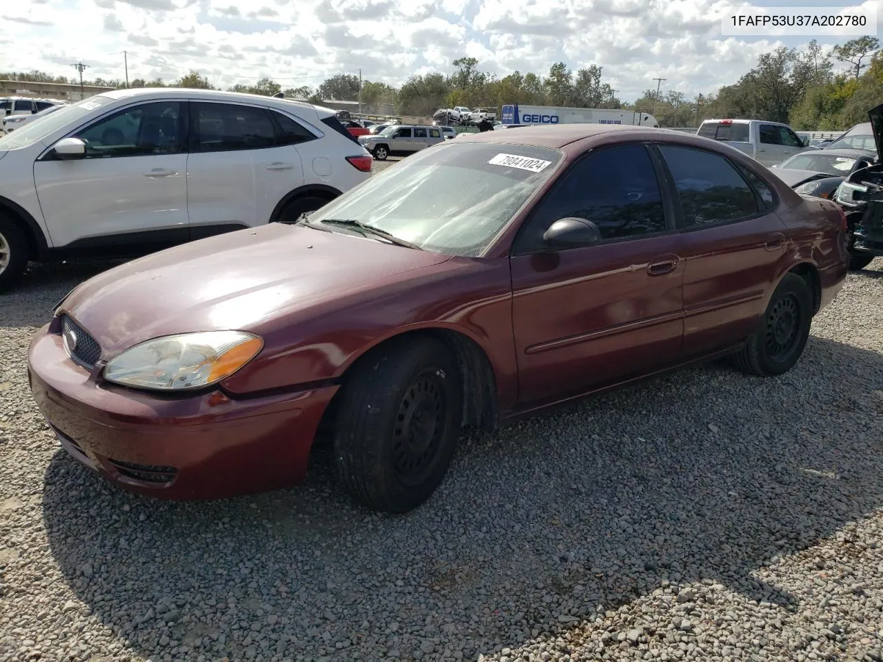 2007 Ford Taurus Se VIN: 1FAFP53U37A202780 Lot: 79841024