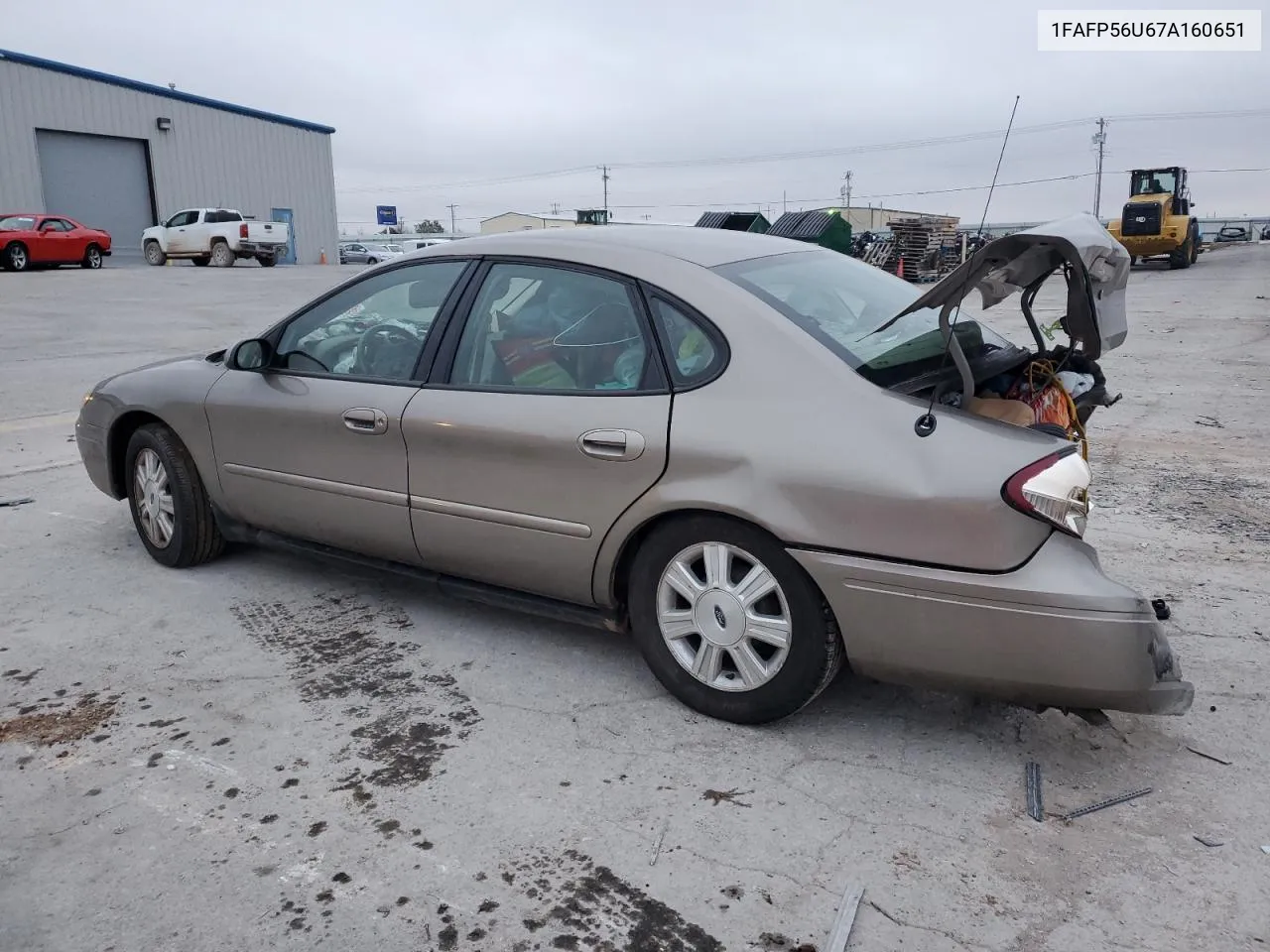 2007 Ford Taurus Sel VIN: 1FAFP56U67A160651 Lot: 81564253