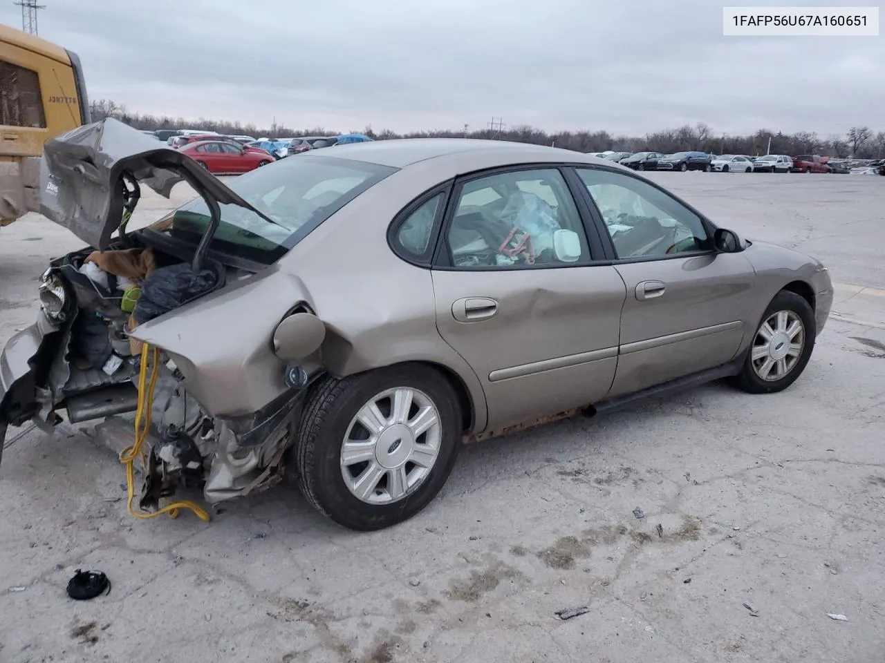 2007 Ford Taurus Sel VIN: 1FAFP56U67A160651 Lot: 81564253