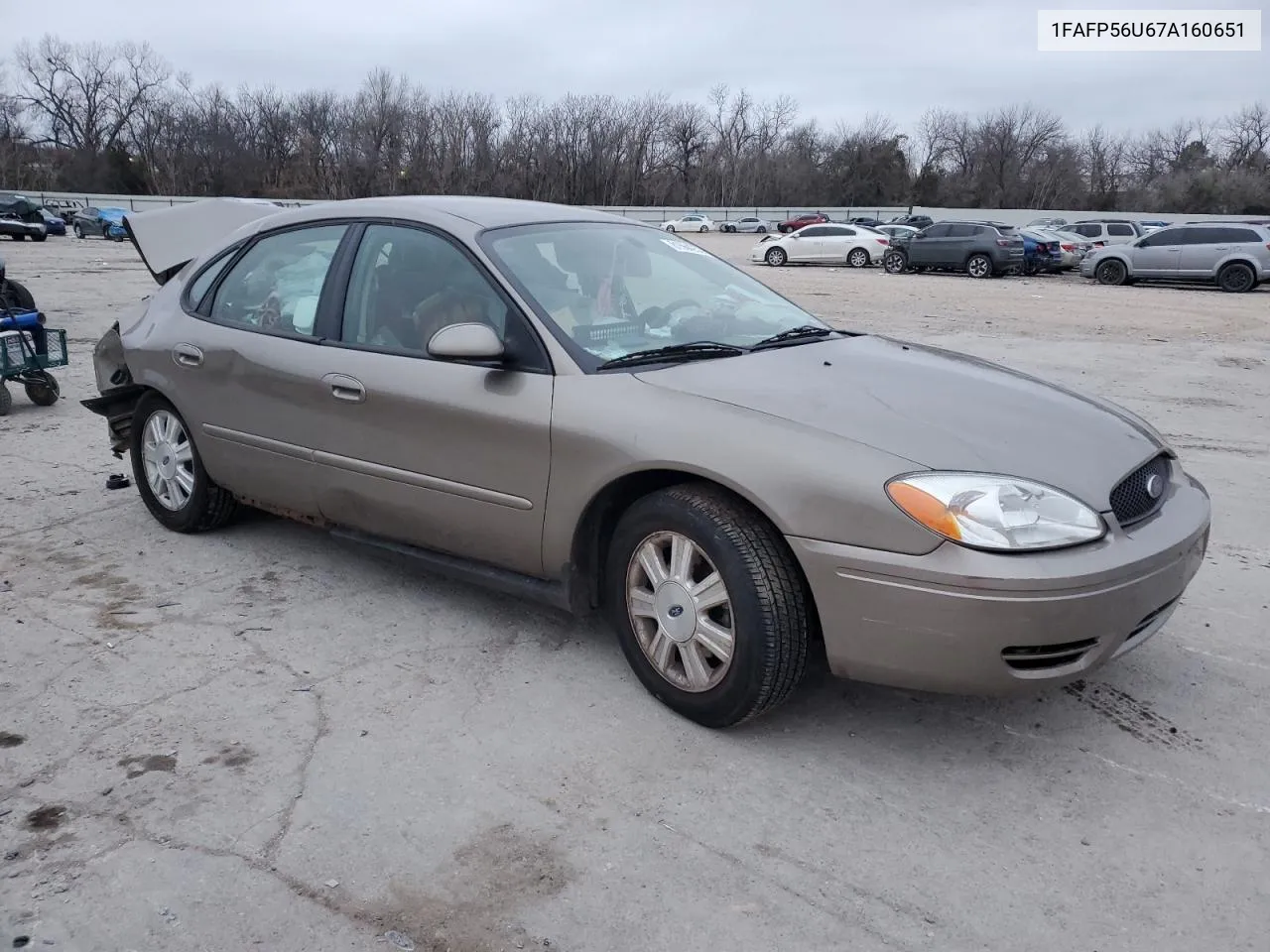 2007 Ford Taurus Sel VIN: 1FAFP56U67A160651 Lot: 81564253