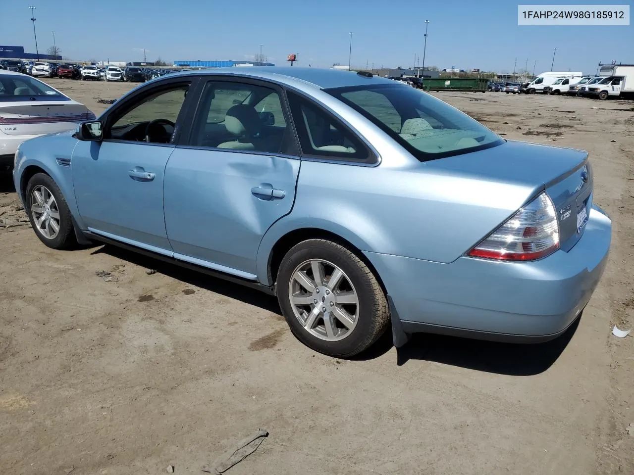 2008 Ford Taurus Sel VIN: 1FAHP24W98G185912 Lot: 51928914