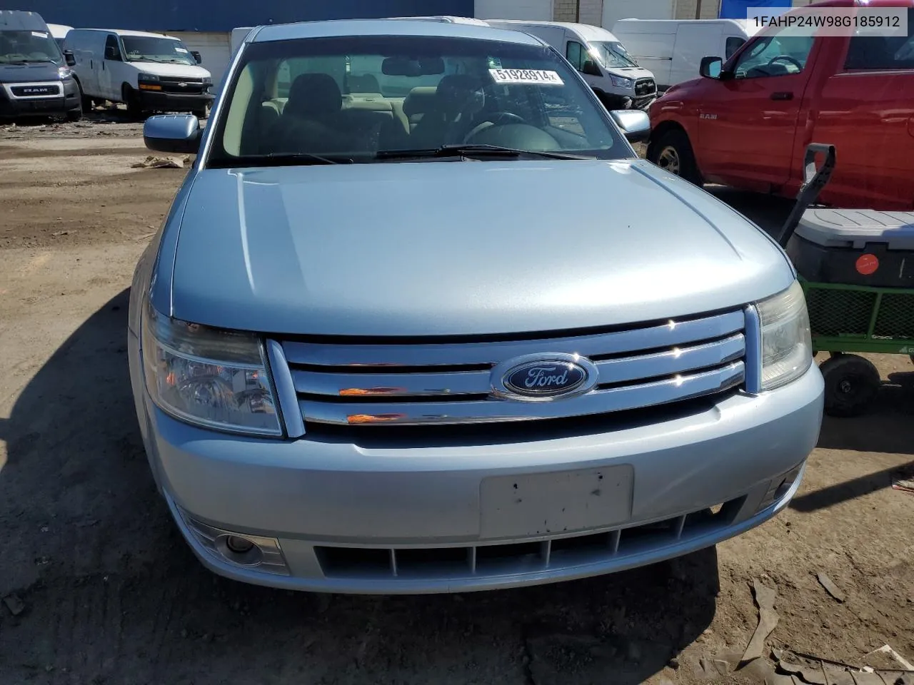 2008 Ford Taurus Sel VIN: 1FAHP24W98G185912 Lot: 51928914