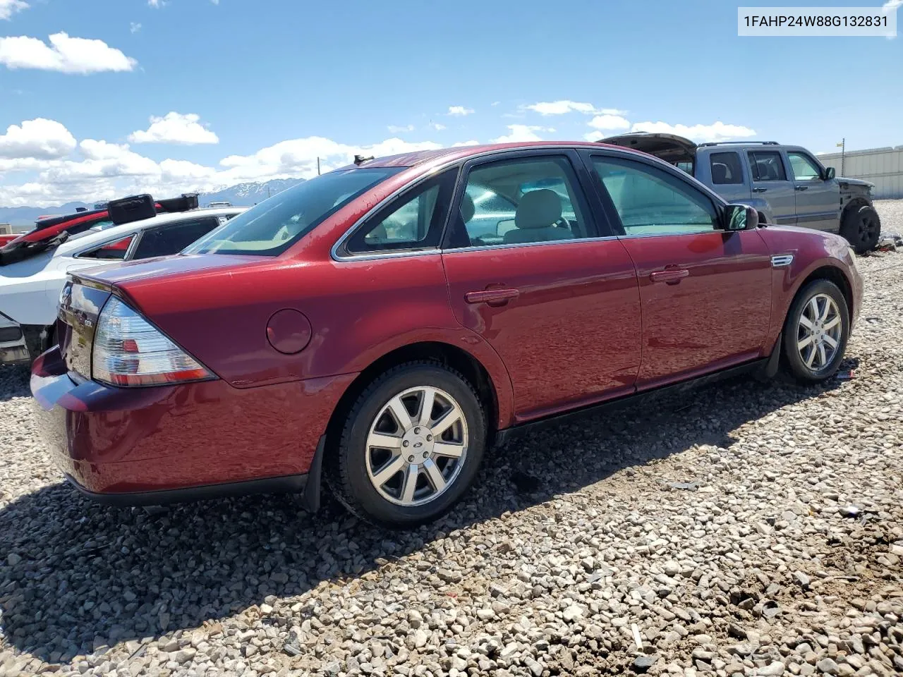 2008 Ford Taurus Sel VIN: 1FAHP24W88G132831 Lot: 55637404