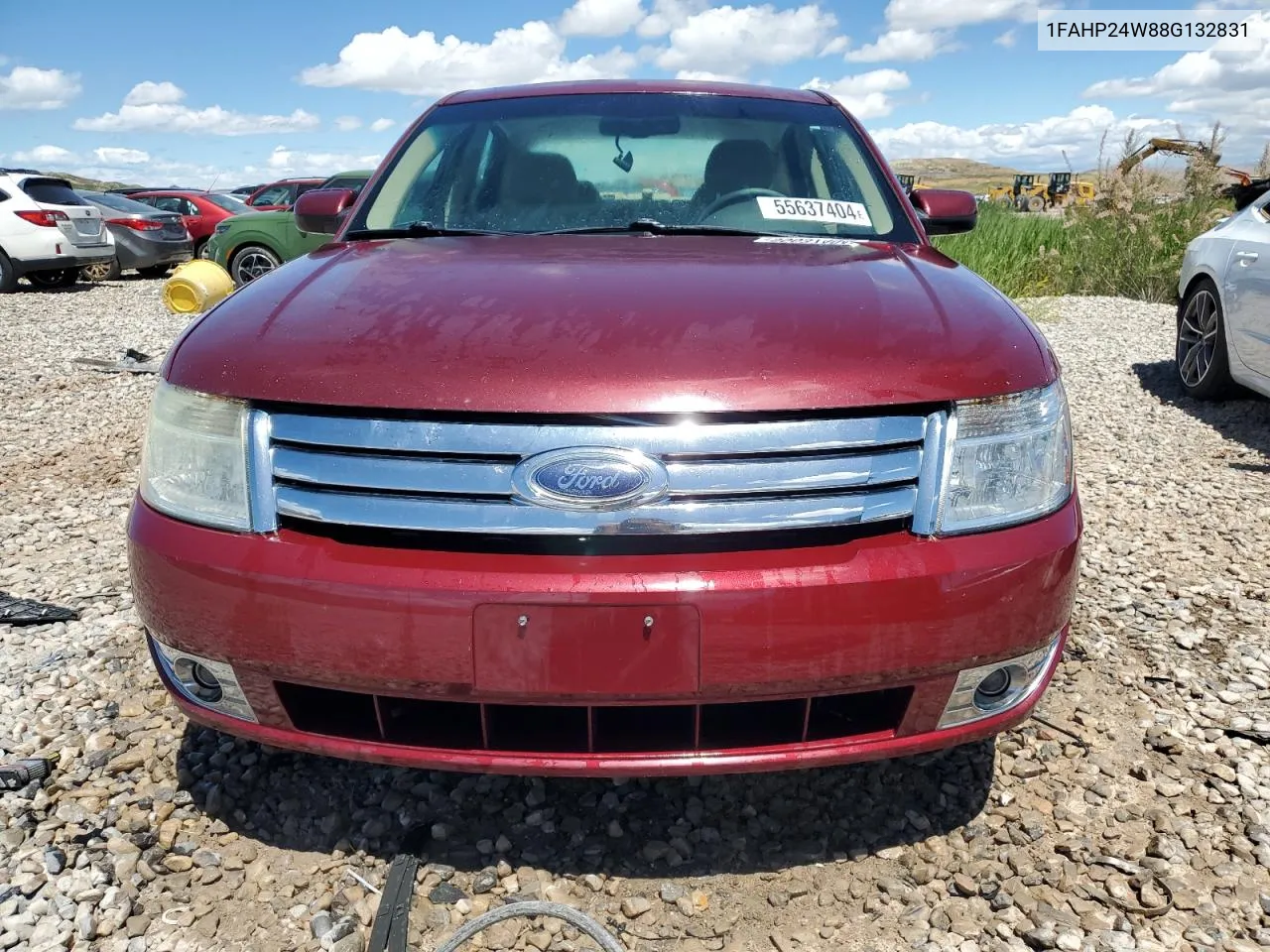 2008 Ford Taurus Sel VIN: 1FAHP24W88G132831 Lot: 55637404