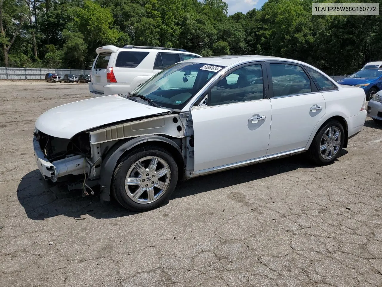 2008 Ford Taurus Limited VIN: 1FAHP25W68G160772 Lot: 62863934