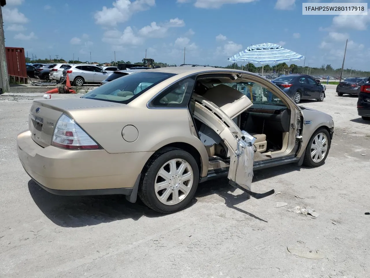 2008 Ford Taurus Limited VIN: 1FAHP25W28G117918 Lot: 63484803