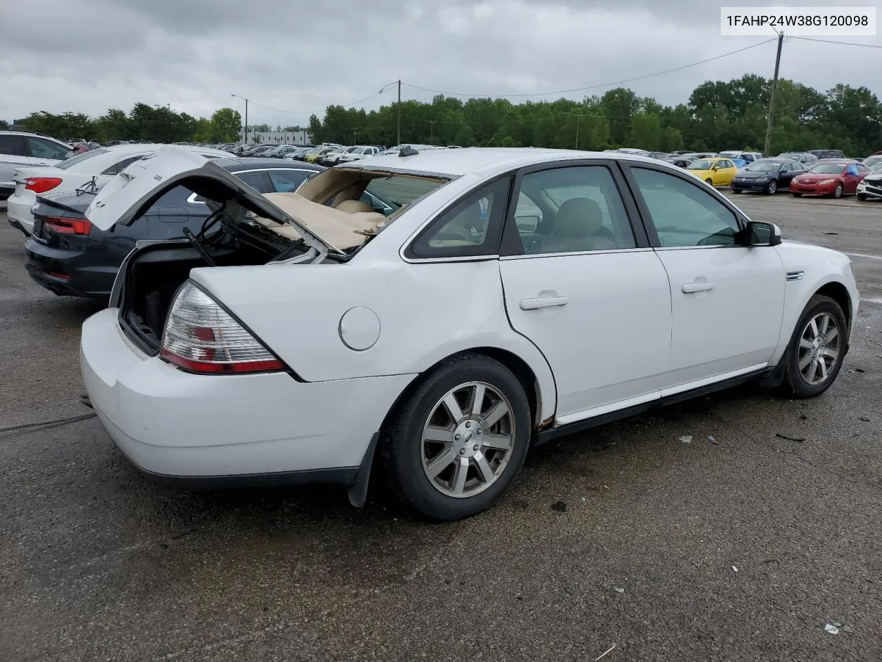 2008 Ford Taurus Sel VIN: 1FAHP24W38G120098 Lot: 65021364