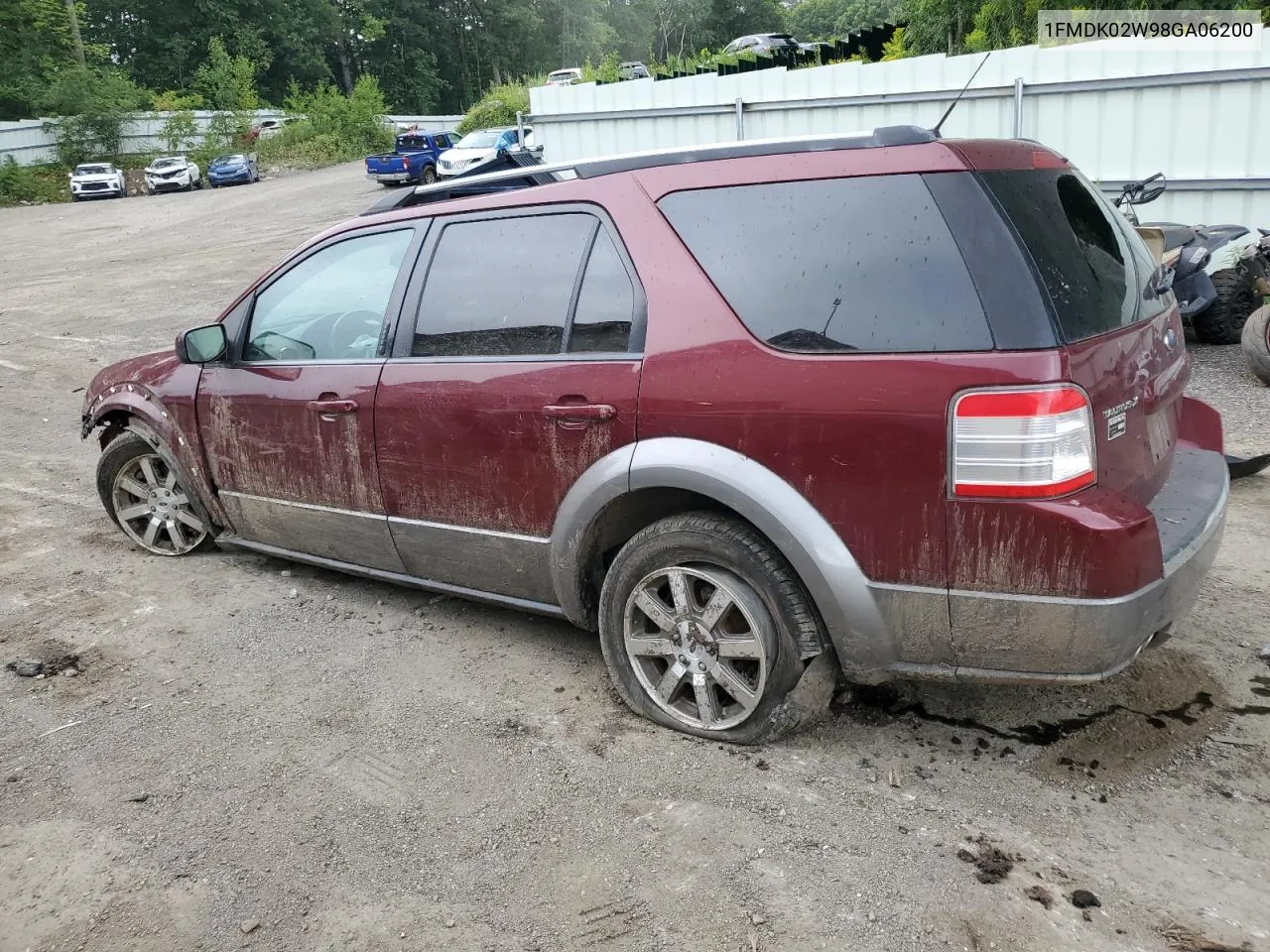 2008 Ford Taurus X Sel VIN: 1FMDK02W98GA06200 Lot: 66553884