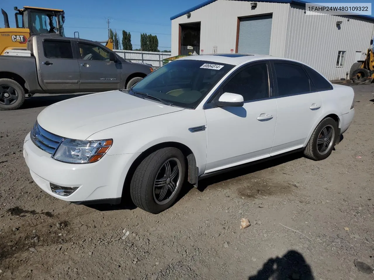 2008 Ford Taurus Sel VIN: 1FAHP24W48G109322 Lot: 68664814