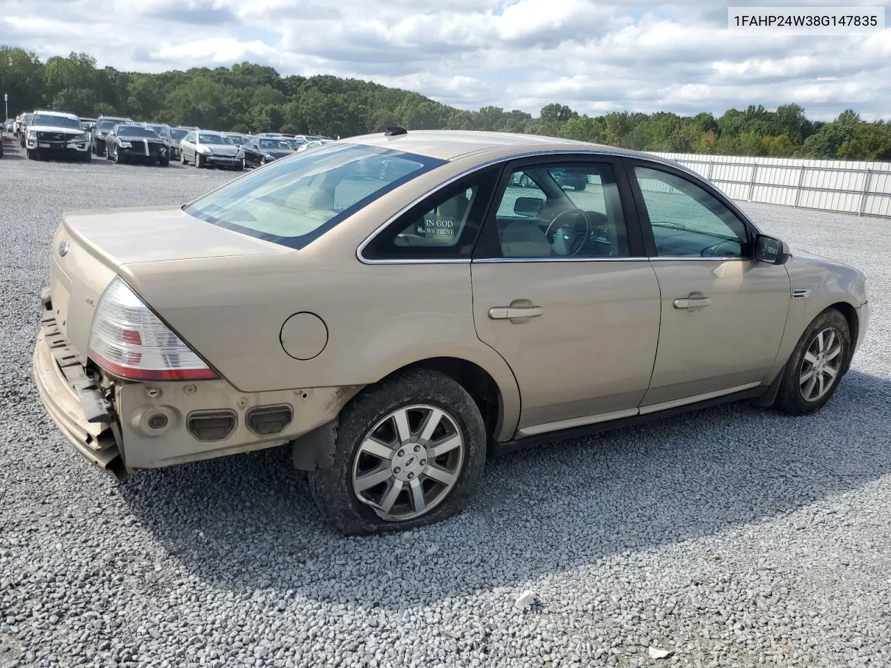 1FAHP24W38G147835 2008 Ford Taurus Sel