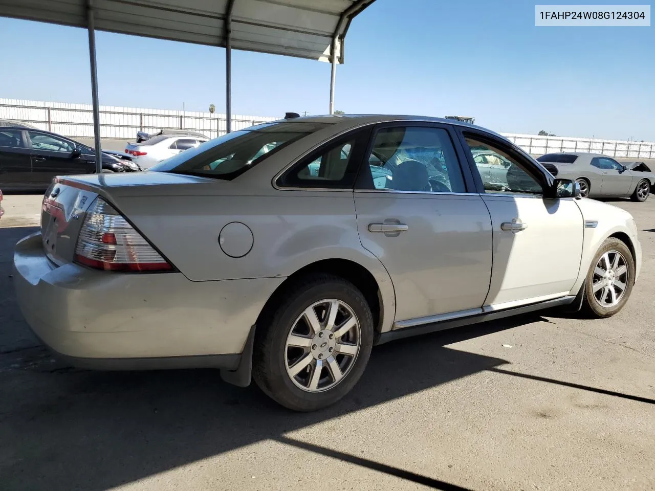 2008 Ford Taurus Sel VIN: 1FAHP24W08G124304 Lot: 70812324