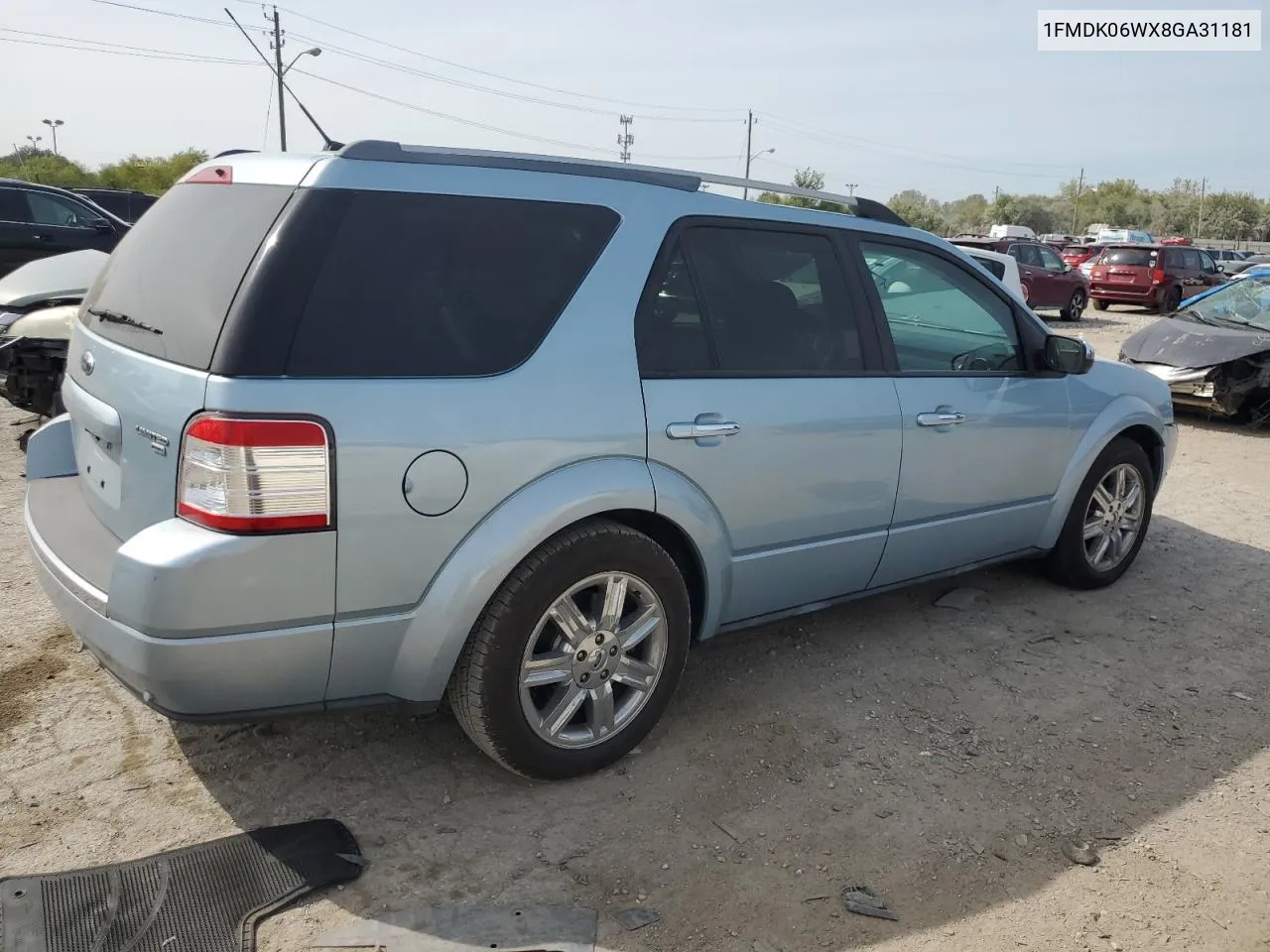 2008 Ford Taurus X Limited VIN: 1FMDK06WX8GA31181 Lot: 71171894