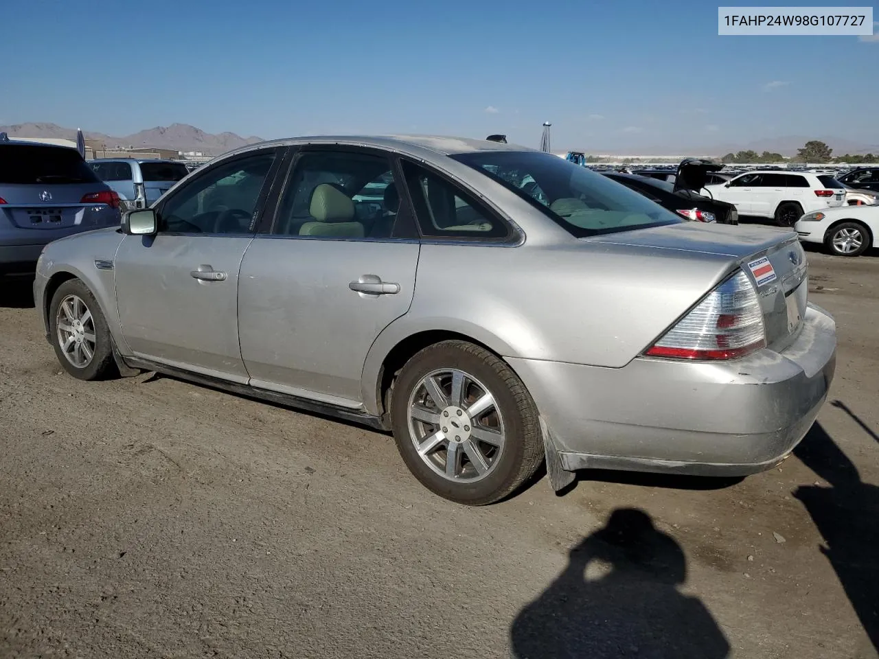 2008 Ford Taurus Sel VIN: 1FAHP24W98G107727 Lot: 71554324