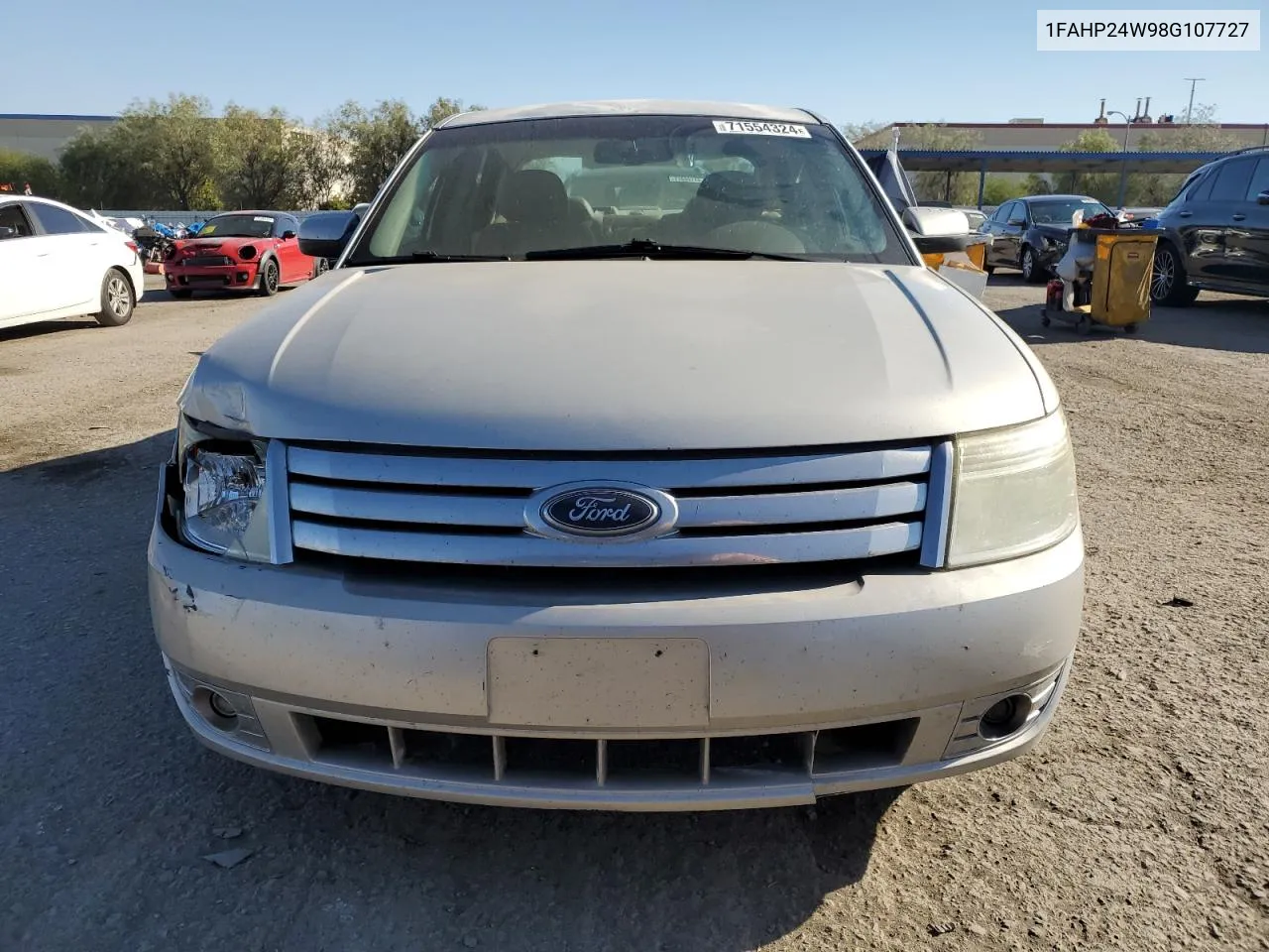 2008 Ford Taurus Sel VIN: 1FAHP24W98G107727 Lot: 71554324