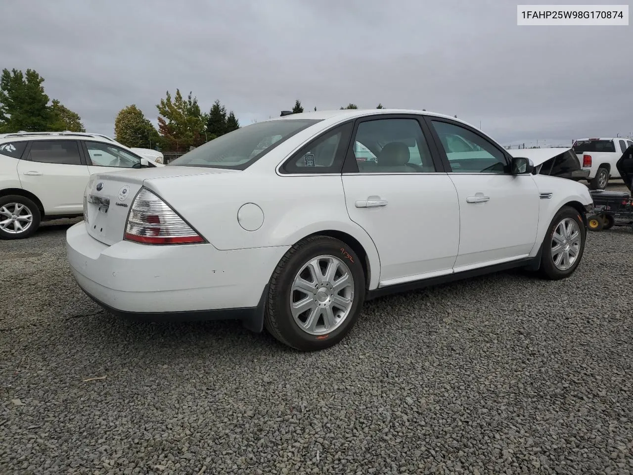 2008 Ford Taurus Limited VIN: 1FAHP25W98G170874 Lot: 71794534