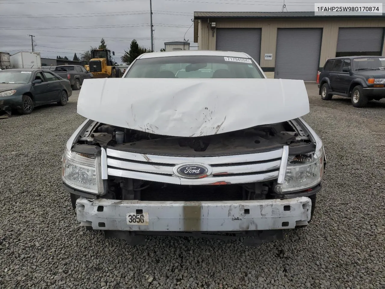 2008 Ford Taurus Limited VIN: 1FAHP25W98G170874 Lot: 71794534