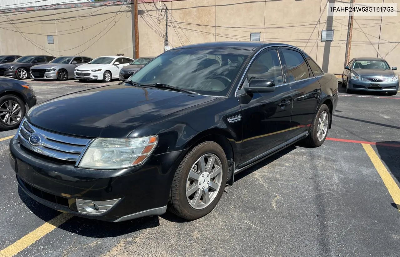 2008 Ford Taurus Sel VIN: 1FAHP24W58G161753 Lot: 72053704