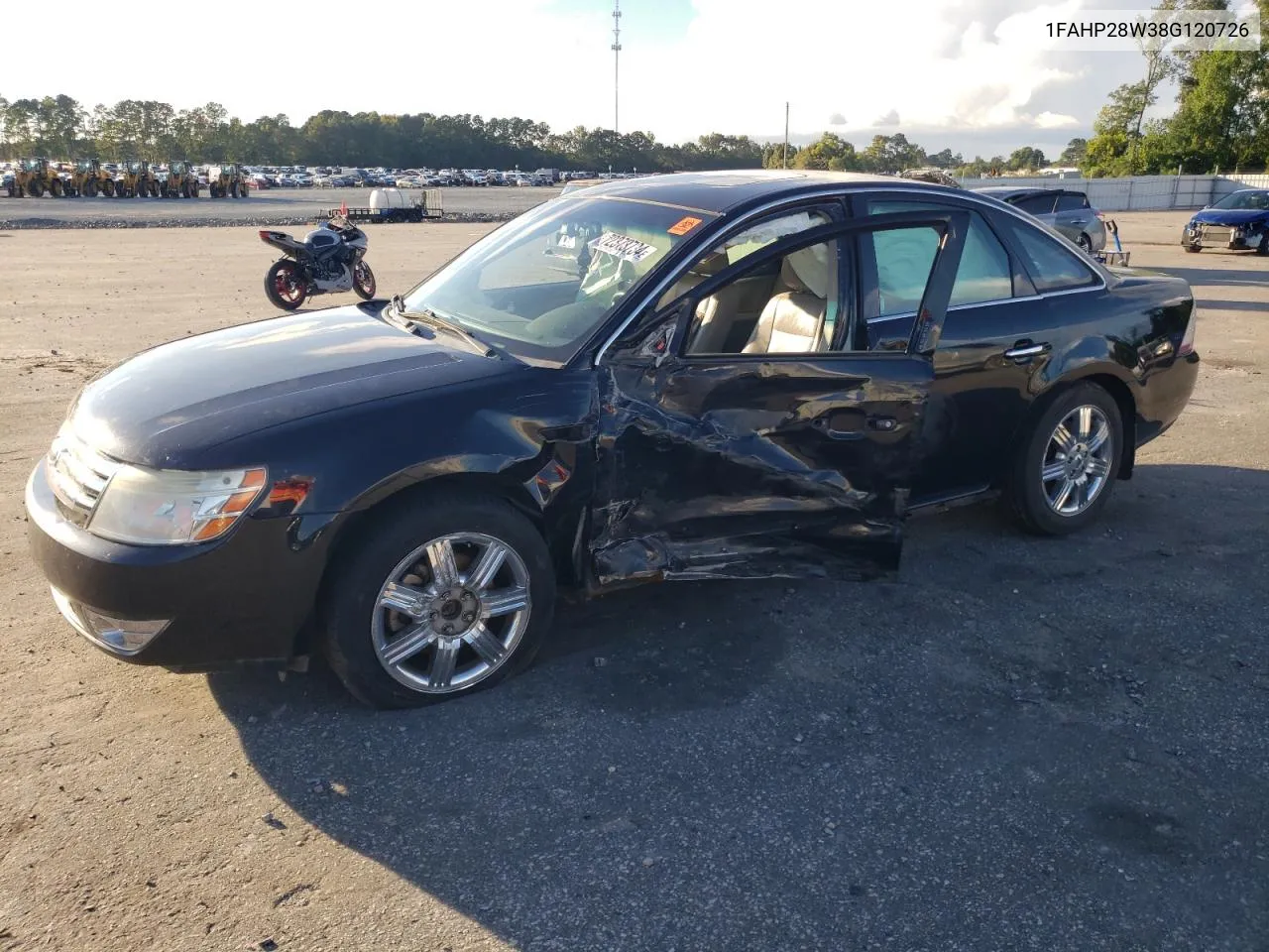 2008 Ford Taurus Limited VIN: 1FAHP28W38G120726 Lot: 72373734