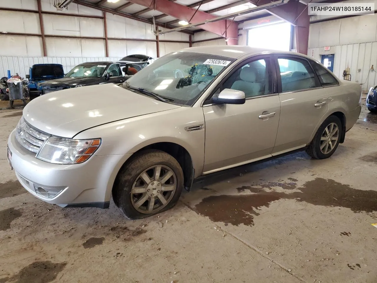 2008 Ford Taurus Sel VIN: 1FAHP24W18G185144 Lot: 72932674