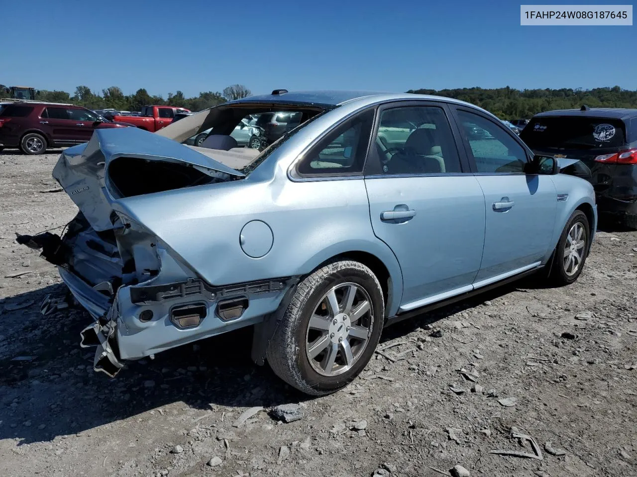 2008 Ford Taurus Sel VIN: 1FAHP24W08G187645 Lot: 73165724