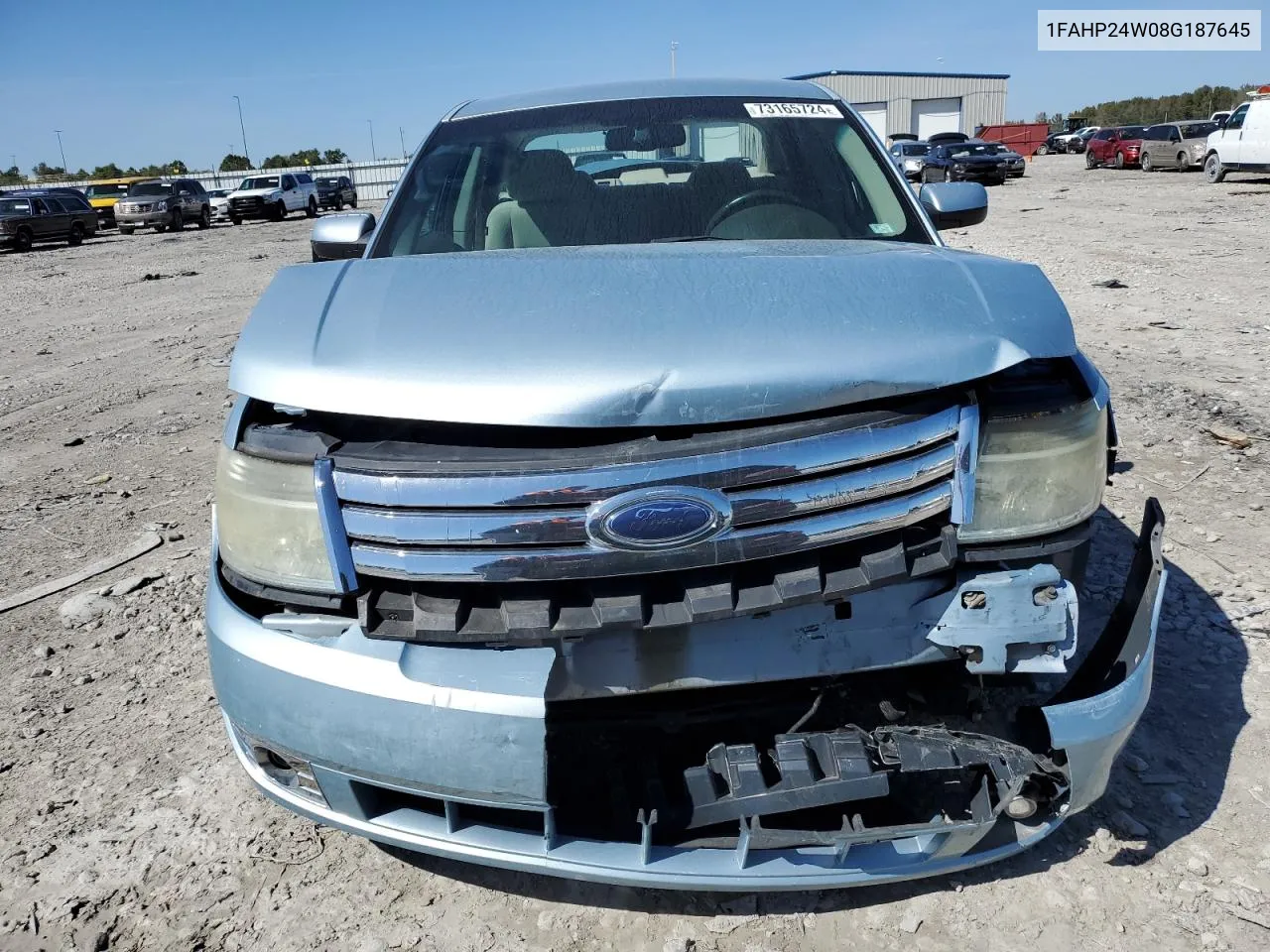 2008 Ford Taurus Sel VIN: 1FAHP24W08G187645 Lot: 73165724