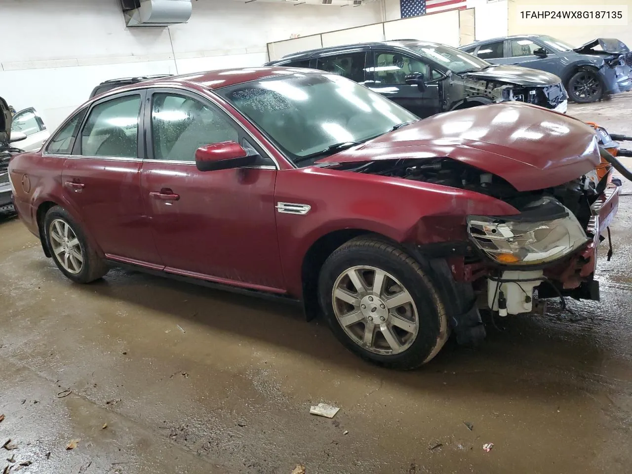 2008 Ford Taurus Sel VIN: 1FAHP24WX8G187135 Lot: 73214944