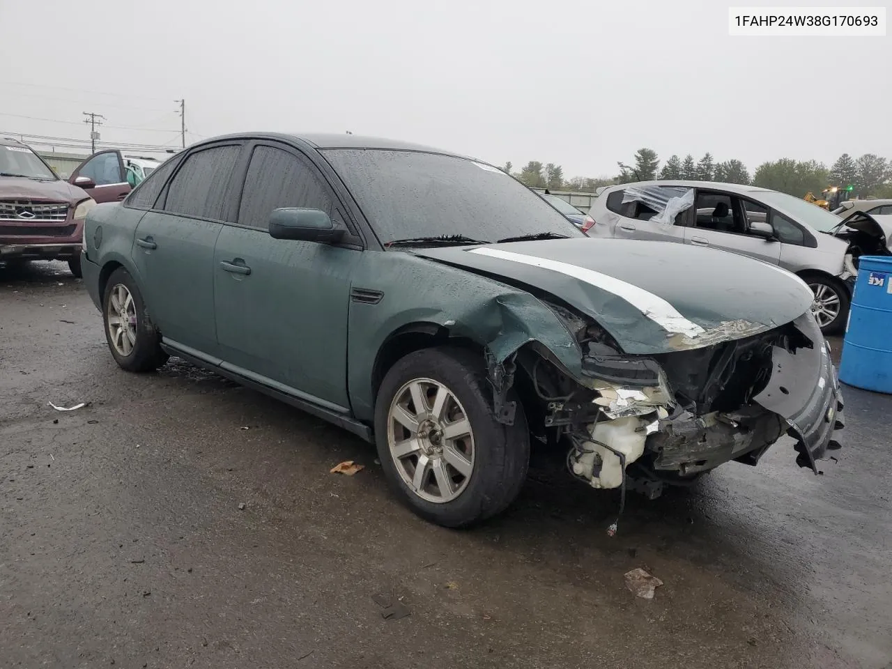 2008 Ford Taurus Sel VIN: 1FAHP24W38G170693 Lot: 73331994