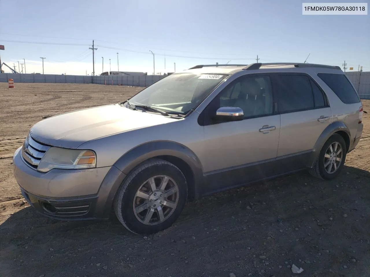 2008 Ford Taurus X Sel VIN: 1FMDK05W78GA30118 Lot: 73654904