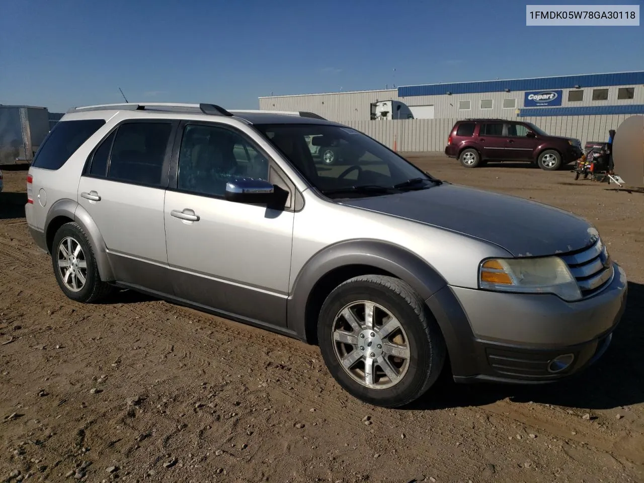 2008 Ford Taurus X Sel VIN: 1FMDK05W78GA30118 Lot: 73654904